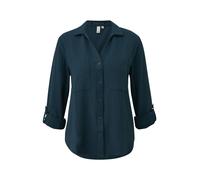 Q/S designed by - Strukturierte Bluse blau - Gr. - 36