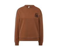 Q/S designed by - Sweatshirt mit Print braun - Gr. - L