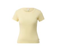 s.Oliver Damen T-Shirt 2180374 1101 Ajourmuster Gelb Größe L