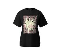 Q/S designed by - T-Shirt mit Frontprint schwarz - Gr. - L