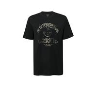 Basic T-Shirt mit platziertem Druck L schwarz 2169514.99D2.L