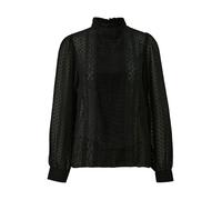 QS Damen Transparente Chiffonbluse Chiffon Bluse Langarm
