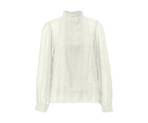 Q/S designed by - Transparente Chiffonbluse weiß - Gr. - 32