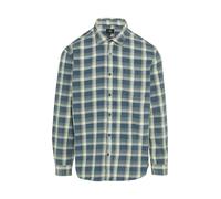 Q/S designed by - Twillhemd mit Karo-Muster blau - Gr. - XXL