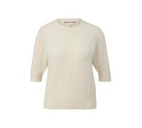 Weicher Kurzarm-Strickpullover M creme 2172034.02W0.M