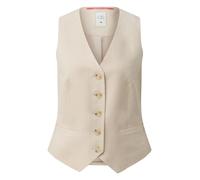 Q/S designed by - Weste aus Leinenmix beige - Gr. - 36