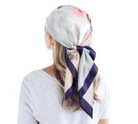 QBSM 35'' Satin Seidentuch - Großes Quadratisches Kopftuch für Frauen, Seidenschal für Haar, Schlaf & Hals (90x90cm)