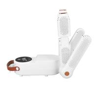 Qcwwy Elektrischer Schuhtrockner mit 4 Köpfen, 360 ° Wind, ausziehbarer Kopf, Synchronisationsfunktion, geeignet für Schuhe, #212, Enchufe europeo 220V