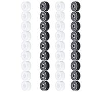 Qcwwy Spulenbox-Set, Andere Näh- und Stickzubehörteile mit Transparenter Aufbewahrungsbox für Heimwerker-Handnäh- und Stickmaschinen, Spulenbox-Set, 36 Spulen, Nähgarn, Nähen, Stickerei