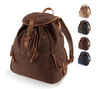 QD612 Quadra VINTAGE Canvas Rucksack Vintage Military Green 30 x 36 x 16 cm