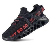 QDCFY Damen Mary Jane Halbschuhe Outdoor Fitnessschuhe Atmungsaktive Mesh Schuhe Sport Schwarz 38EU