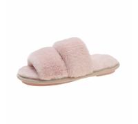 QDLTGBD Damen Hausschuhe Einfache Und Komfortable, Flache Flachflächenflip-flip-Flops Mit Flacher Lösung-rosa-38