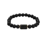 QDLTGBD Feng Shui Armband Schwarzes Mattes Achat-perlen-Armband-konstellationspaar Armband-Men's Schmuck Und Frauenmodezubehör Für Frauen-Widder