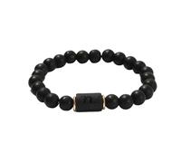 QDLTGBD Feng Shui Armband Schwarzes Mattes Achat-perlen-Armband-konstellationspaar Armband-Men's Schmuck Und Frauenmodezubehör Für Frauen-Steinbock