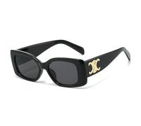 QDLTGBD Sonnenbrille Leopardenmuster, Dekorative Katzenaugen-Sonnenbrille, Unregelmäßige Quadratische Sonnenbrille, Luxuriöse Reise-Sonnenbrille Im Retro-Stil-a