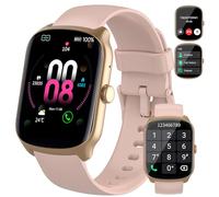 Qecnato Smartwatch Herren Damen, 1,95" HD Gebogener Bildschirm Smart Watch, mit Bluetooth Anrufe, Pulsmesser Schlafmonitor, 112+, IP68 Wasserdicht Schrittzähler Sportuhr für Android iOS