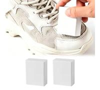 QEXUJOW Schuhreiniger，2er-Pack Multifunktions-Reinigungsschwamm, Fleckenentferner für Wildleder, Schuhputzschwamm, Schwamm zum Staubentfernen, Schuhbürste