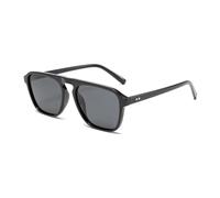 QGGNMGT Retro-Sonnenbrille UV400 (Schwarz/Grau)