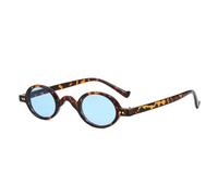 QGGNMGT Vintage Kleine Ovale Sonnenbrille Damenmode Nieten Brillengestell Brille (4)