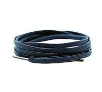 Qgsaghty 4mm breite, flache Schnürsenkel in den Längen 100cm, 120cm und 140cm, Blau, 140cm