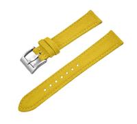 Qgsaghty Nylon-Uhrenarmband, 18mm, 20mm, 22mm, Nylon-Uhrenarmbänder, Schnellverschluss-Armbänder, Canvas-Stoff-Armband, Gelb-Silber, 20mm