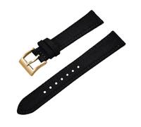 Qgsaghty Nylon-Uhrenarmband, 18mm, 20mm, 22mm, Nylon-Uhrenarmbänder, Schnellverschluss-Armbänder, Canvas-Stoff-Armband, Schwarzes Gold, 20mm