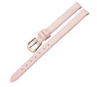Qgsaghty Ultradünnes, weiches Leder-Uhrenarmband, 6mm-20mm, mehrere Farben, Damen-Uhrenarmband, einfarbiges Uhrenarmband, Pink Rot, 9mm