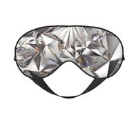 QGWDYYJQ Glitzernde, abstrakte Diamant-Kristallmuster, weiche Augenmaske, Schlafhilfe, Augenmaske, Reise-Schlafmaske