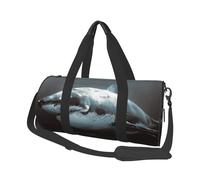 QGWDYYJQ Great White Shark Printed Travel Bag Large Capacity Travel Luggage Bag