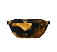 QGWDYYJQ Gürteltasche mit Fledermaus-Motiv, Motiv: Halloween, Schwarz , Einheitsgröße