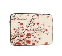 QGWDYYJQ Japanische Frühlings-Pflaumen-Blumendruck-Laptop-Tasche, Laptop-Tasche, tragbare Computer-Schutztasche