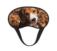 QGWDYYJQ Süße Beagle-bedruckte Verdunkelungs-Schlafmaske, weiche Augenmaske, Schlafhilfe, Augenmaske