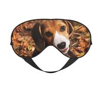 QGWDYYJQ Süße Beagle-bedruckte weiche Augenmaske, Einschlafhilfe, Augenmaske, Reise-Schlafmaske