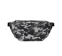 QGWDYYJQ Umhängetasche mit abstraktem Camouflage-Druck, Hüfttasche, Reisetasche, Schwarz , Einheitsgröße