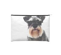 QGWDYYJQ Well-Behaved Schnauzer bedruckte Papier-Kosmetiktasche Make-up-Tasche Aufbewahrungstasche