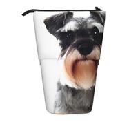 QGWDYYJQ Well-Behaved Schnauzer bedruckter Bleistift-Teleskop-Organizer