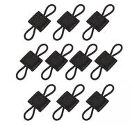 Qianly 6xElastic 10Pcs Molle Gurtband Schnalle für Antenne Breiten Einsatz Schwarz