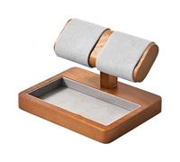 Qianly Eleganter Uhrenständer Aus Holz, Schmuckvitrine für Uhren Und Armbänder