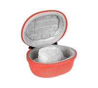 Qianly Reise Uhrenetui, Einzeluhr Aufbewahrungsbox, Kompakt, Stoßfest, Tragbarer Uhrenhalter, Organizer für Smartwatches, Armbanduhren, Orange