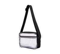 Qianly Umhängetasche, transparente Tasche für Stadionveranstaltungen mit Fronttasche, modische, transparente Geldbörse, M