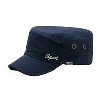 QICHEN Herren Army Military Cap Vintage Stil Cotton Baseballcap Armee Kappe Verstellbare Sport Sonnen Kappe (as3, Numeric, Numeric_56, Numeric_59, Blau)