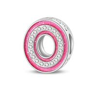 QIKAOLA 925 lettre en argent Sterling charmes A-Z Alphabet perles pour Pandora Bracelet et collier 26 lettres perles de charme pendentif fit pour les Bracelets européens collier pour femmes filles