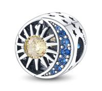 QIKAOLA Charm Anhänger für Frauen 925 Sterling Silber für Armband Charms Beads geeignet für Pandora Armband und Halskette, kompatibel mit europäischen Armbänder für Mädchen