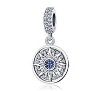 QIKAOLA Charm Anhänger für Frauen 925 Sterling Silber für Armband Charms Beads geeignet für Pandora Armband und Halskette, kompatibel mit europäischen Armbänder für Mädchen