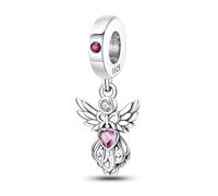 QIKAOLA Charm Anhänger für Frauen 925 Sterling Silber für Armband Charms Beads geeignet für Pandora Armband und Halskette, kompatibel mit europäischen Armbänder für Mädchen