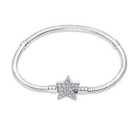 QIKAOLA S925 Armbänder für Pandora Charms Moments Schlangenketten-Charm-Armbänder als Geschenk für Frauen