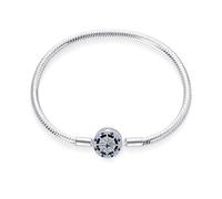 QIKAOLA S925 Silber Pandora Armbänder für Frauen Snake Chain Armbänder passt für Pandora Charms