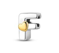 QIKAOLA S925 Sterling Silber Buchstaben Charms für Pandora Armbänder und Halsketten Buchstabe Charms für Frauen