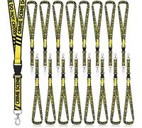 Qilery Umhängeband, Tatorte, Aufschrift "Do Not Cross", Schlüsselband, Schlüsselbänder, Tatort-Dekorationen, Schlüsselanhänger, Abbrecher, cooles Schlüsselband für Ausweishalter, Schlüsselanhänger,