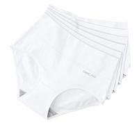 QINCAO Unterhosen Damen, Hohe Taille 6er Pack aus Baumwolle,Atmungsaktiv